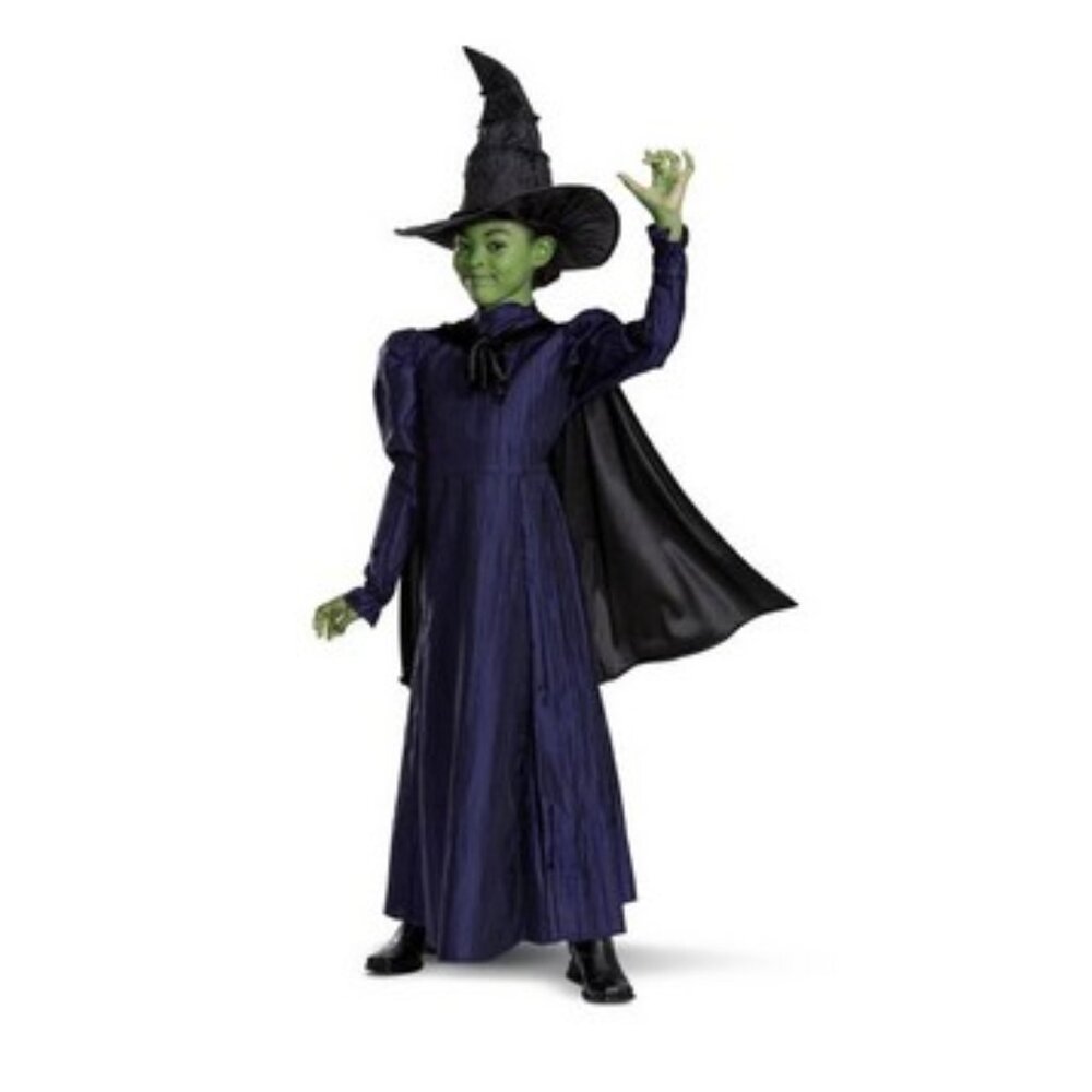 Disguise - Deluxe Wicked Elphaba Costume Cape and Hat  (Notebook & Glass Decor)